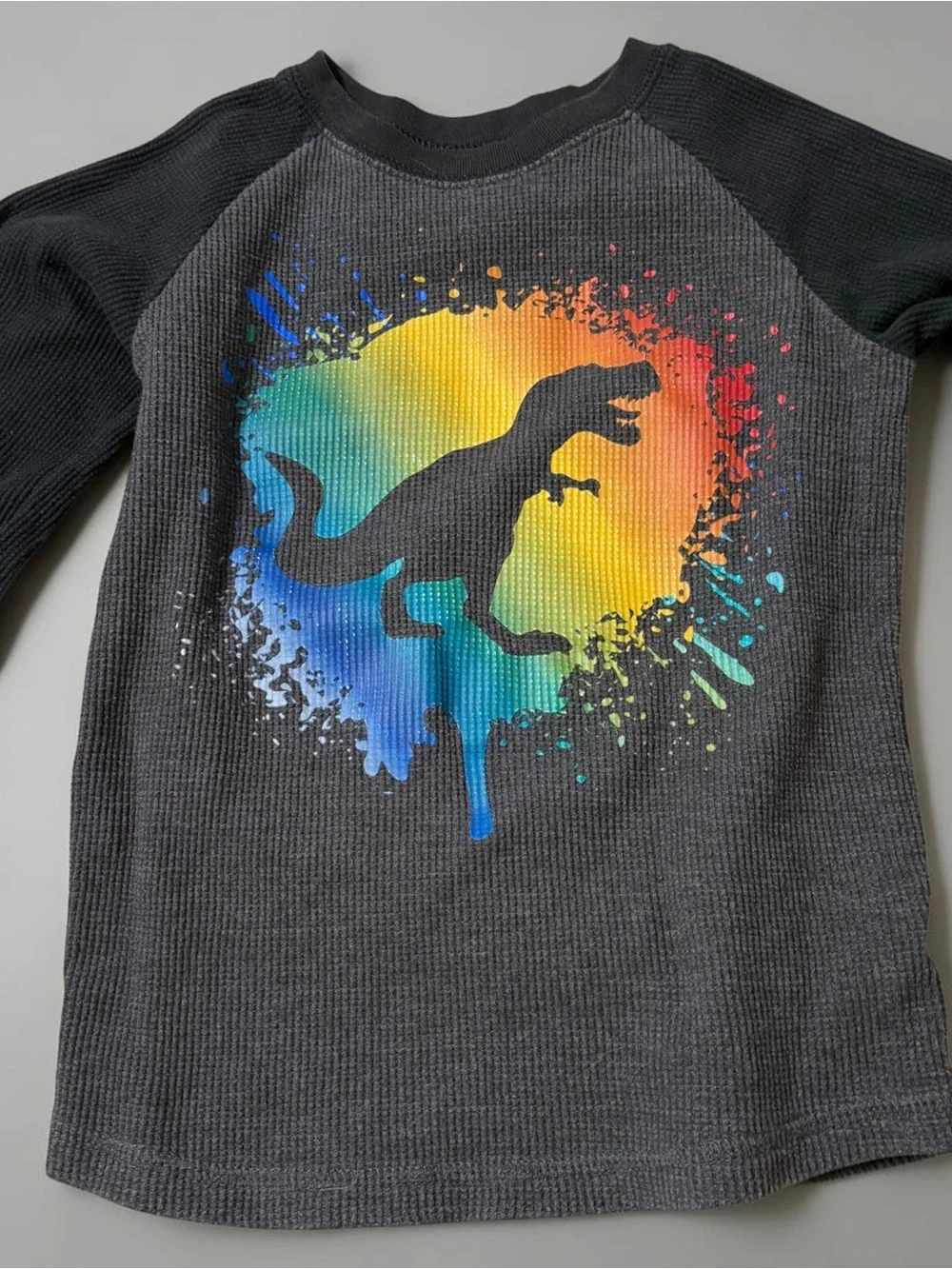 Old Navy Long Sleeved Graphic Tee & Long Sleeved Geranimal Dinosaur Thermal Tee